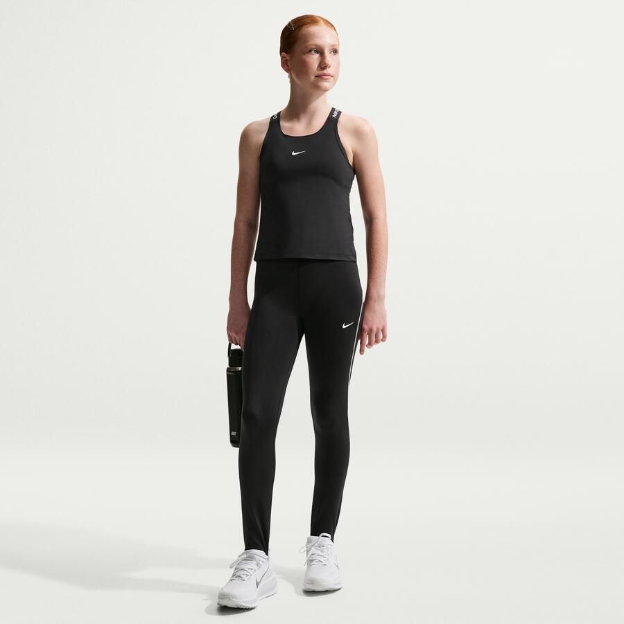 Nike Pro Dri-FIT tanktop voor meisjes Zwart