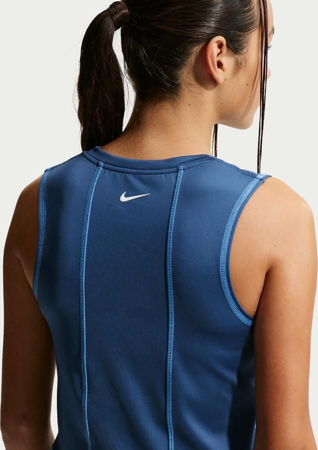Nike Pro Dri-FIT top voor kids Blauw - Foto 3