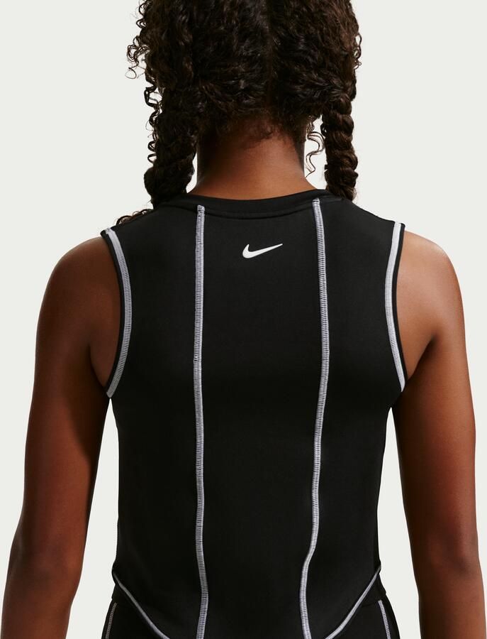 Nike Pro Dri-FIT top voor kids Zwart - Foto 3