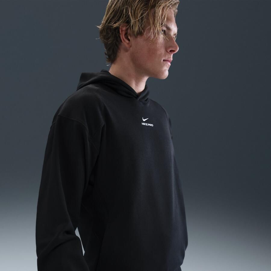 Nike Pro Dri-FIT tussenlaag trainingshoodie voor heren Zwart - Foto 4