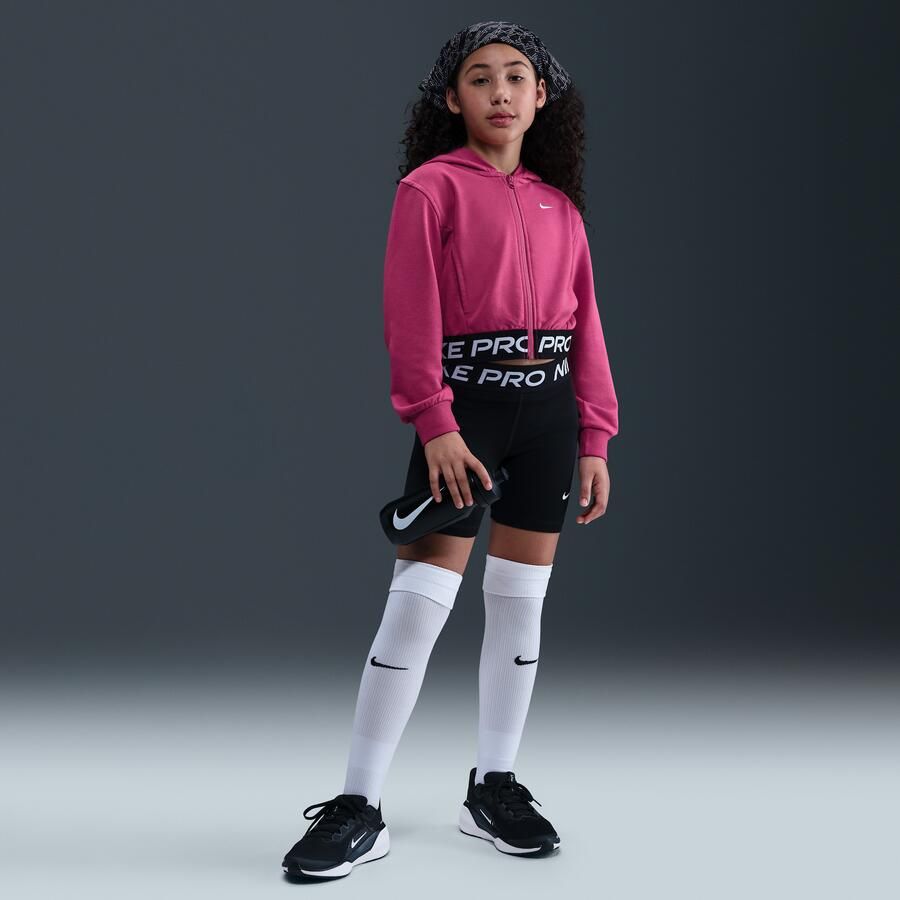 Nike Pro Fleece Dri-FIT hoodie met rits over de hele lengte voor meisjes Paars - Foto 3