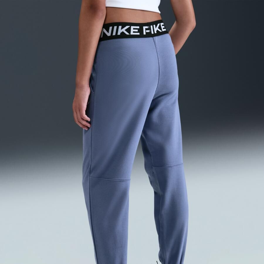 Nike Pro Fleece Dri-FIT joggingbroek voor meisjes Blauw