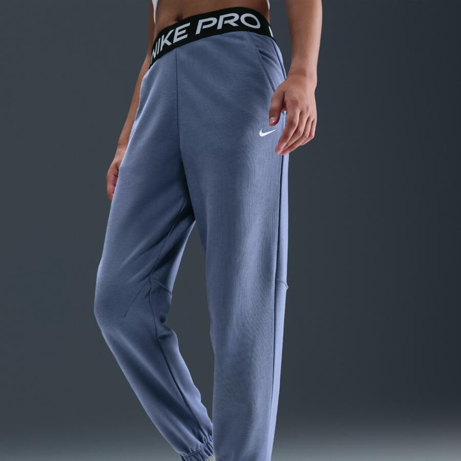 Nike Pro Fleece Dri-FIT joggingbroek voor meisjes Blauw - Foto 2