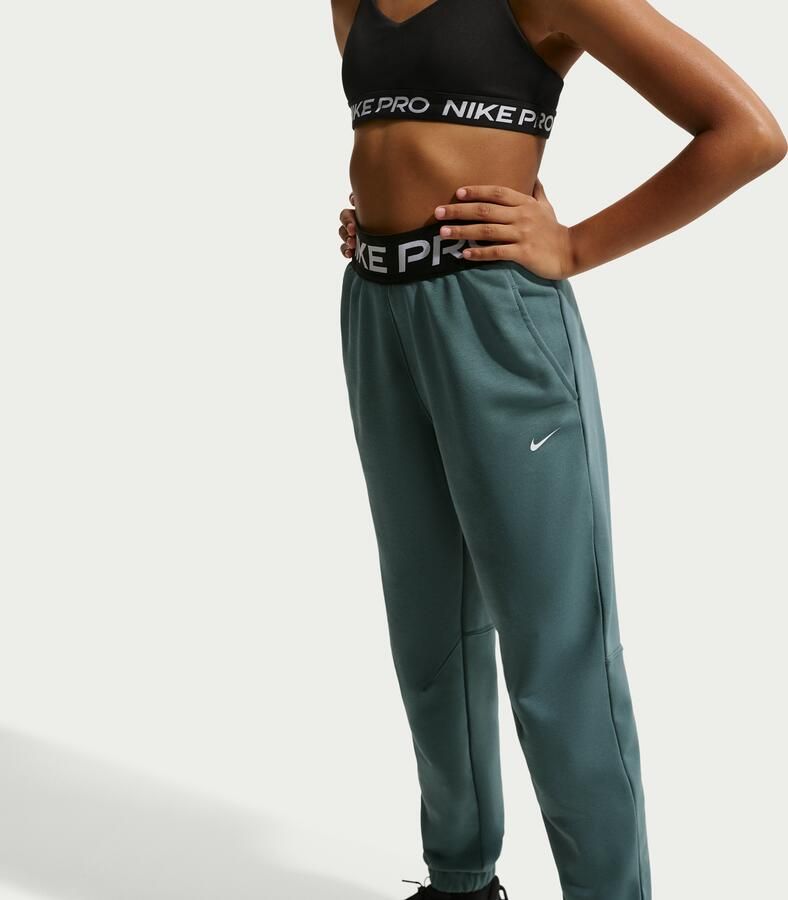 Nike Pro Fleece Dri-FIT joggingbroek voor meisjes Grijs
