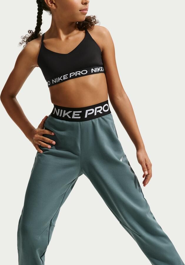 Nike Pro Fleece Dri-FIT joggingbroek voor meisjes Grijs - Foto 3