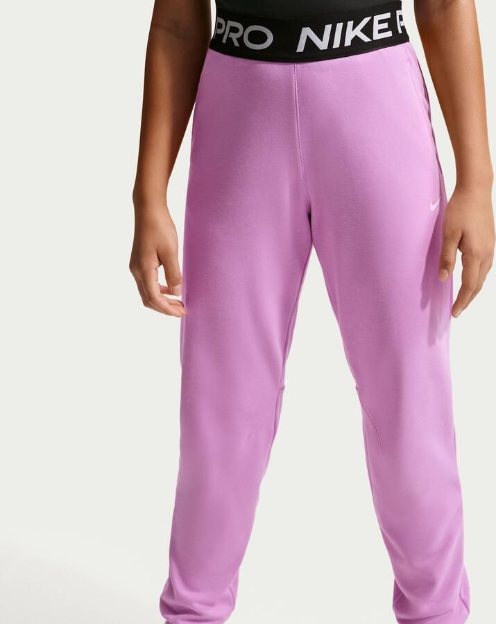 Nike Pro Fleece Dri-FIT joggingbroek voor meisjes Paars - Foto 3