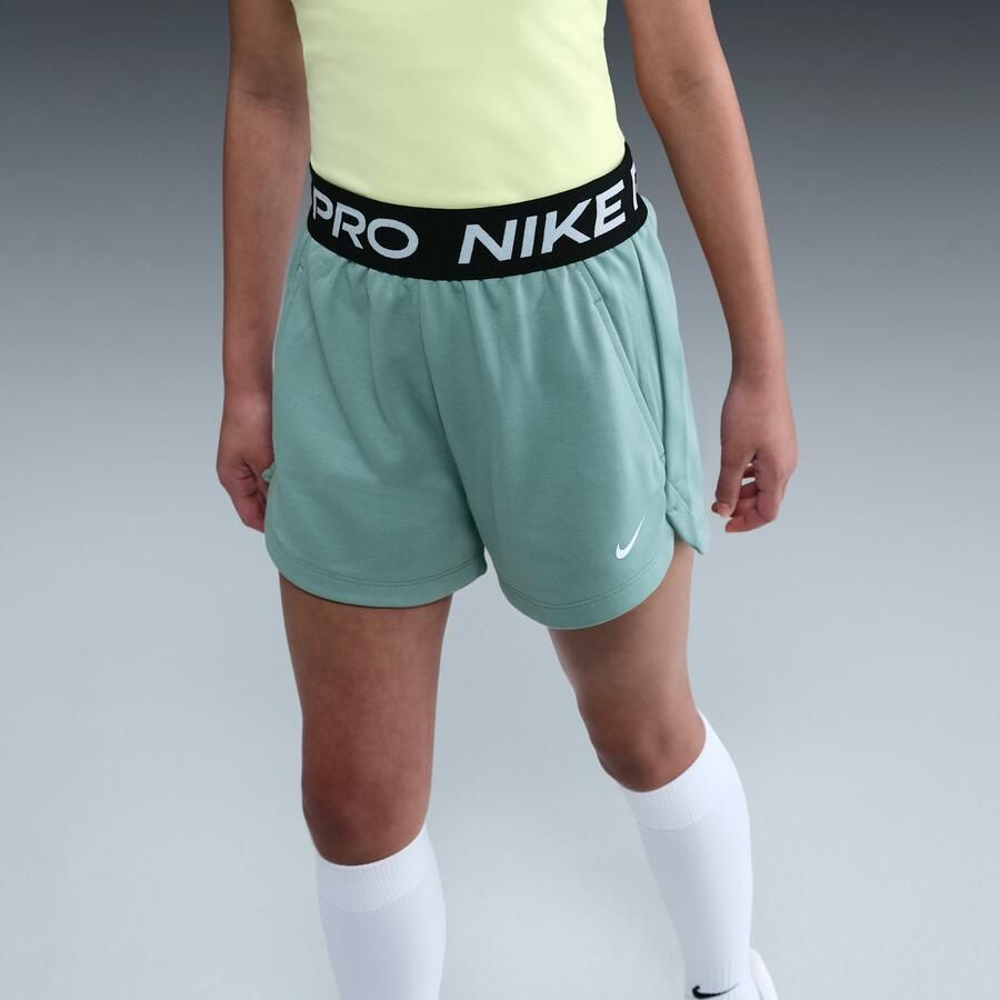 Nike Pro Fleece Dri-FIT shorts voor meisjes Groen