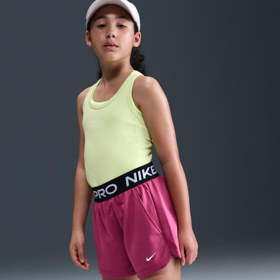 Nike Pro Fleece Dri-FIT shorts voor meisjes Paars