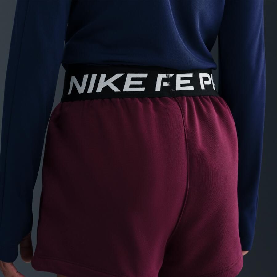 Nike Pro Fleece Dri-FIT shorts voor meisjes Rood - Foto 2