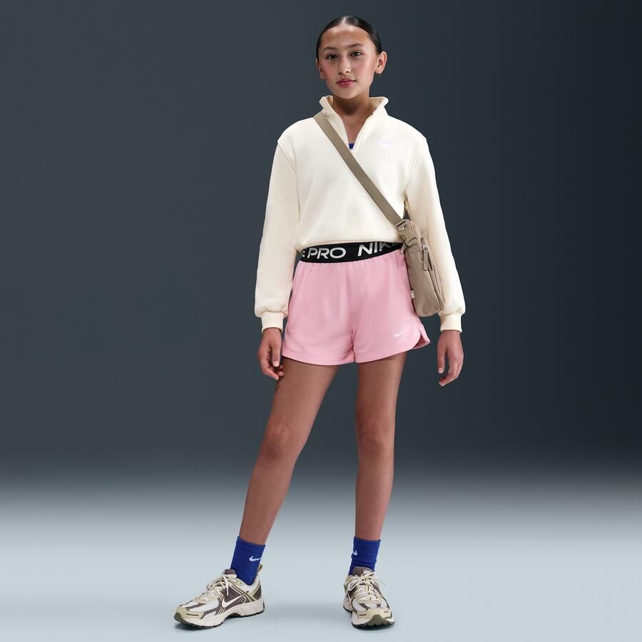 Nike Pro Fleece Dri-FIT shorts voor meisjes Roze - Foto 4