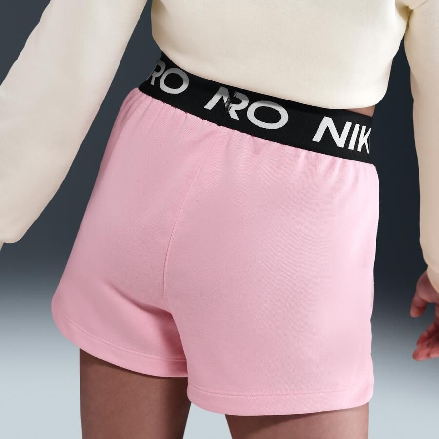 Nike Pro Fleece Dri-FIT shorts voor meisjes Roze - Foto 2