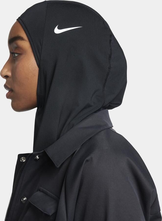 Nike Pro Hijab 2.0 Zwart - Foto 4