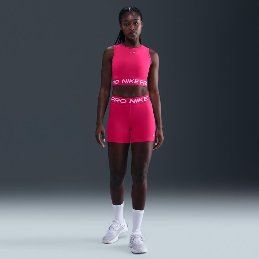 Nike Pro korte tanktop met Dri-FIT voor dames Roze - Foto 3