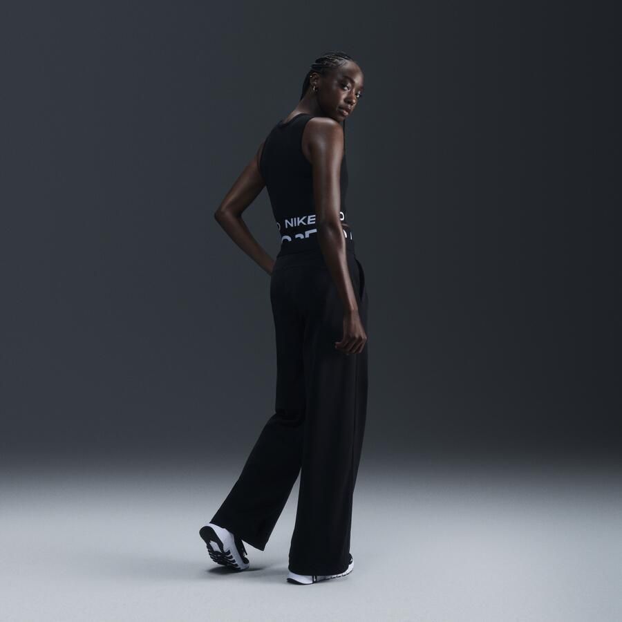 Nike Pro korte tanktop met Dri-FIT voor dames Zwart - Foto 2