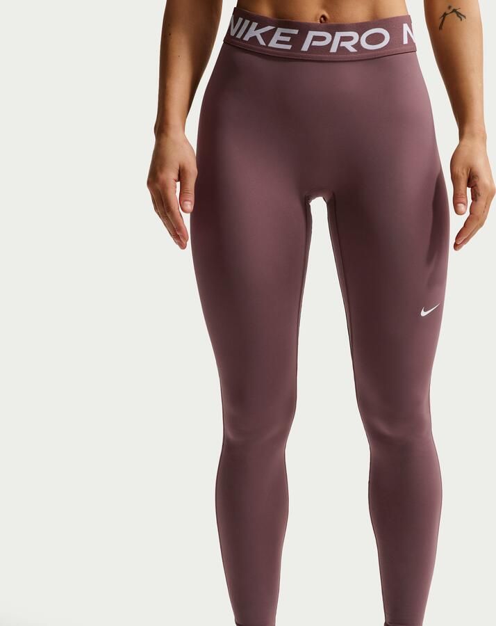 Nike Pro lange legging met halfhoge taille voor dames Paars - Foto 2