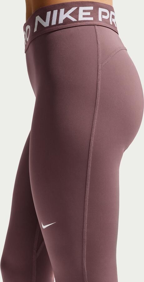 Nike Pro lange legging met halfhoge taille voor dames Paars - Foto 3