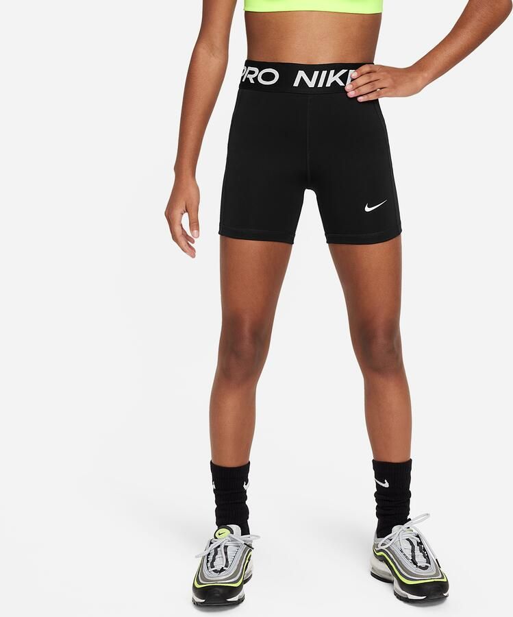 Nike Pro Leak Protection: Period Dri-FIT shorts voor meisjes Zwart - Foto 4