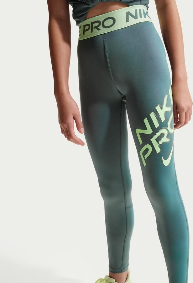 Nike Pro legging met Dri-FIT voor meisjes Grijs - Foto 3