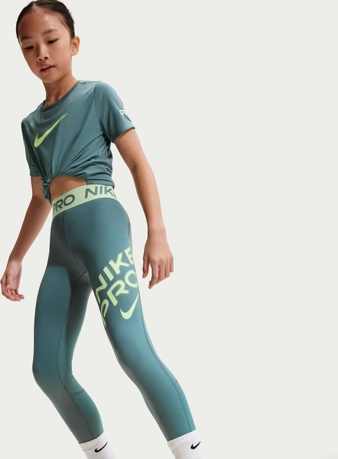 Nike Pro legging met Dri-FIT voor meisjes Grijs - Foto 2