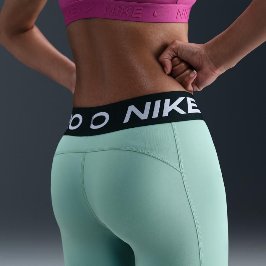 Nike Pro legging met halfhoge taille voor meisjes Groen - Foto 2