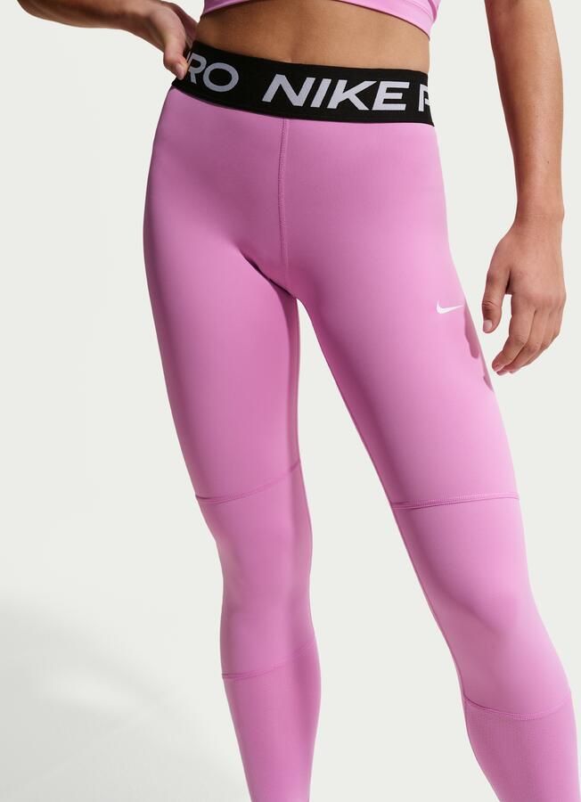 Nike Pro legging met halfhoge taille voor meisjes Paars - Foto 3