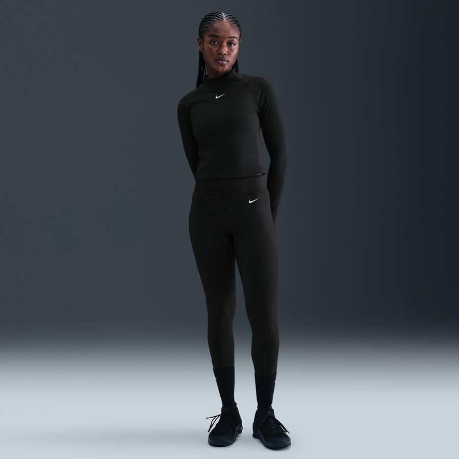 Nike Pro legging met hoge taille voor dames Zwart - Foto 4