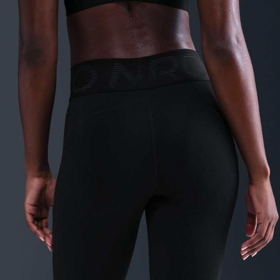Nike Pro legging met hoge taille voor dames Zwart - Foto 2