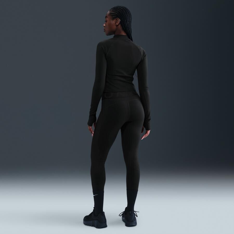 Nike Pro legging met hoge taille voor dames Zwart - Foto 3