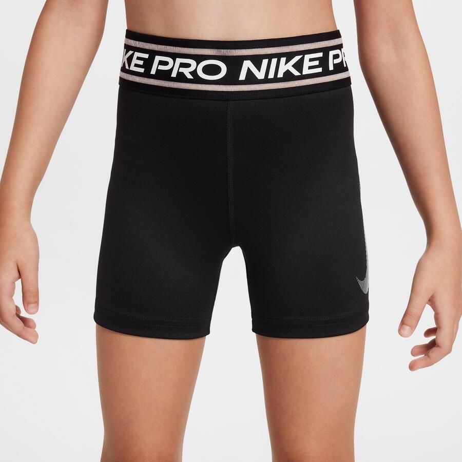 Nike Pro meisjesshorts (8 cm) Zwart
