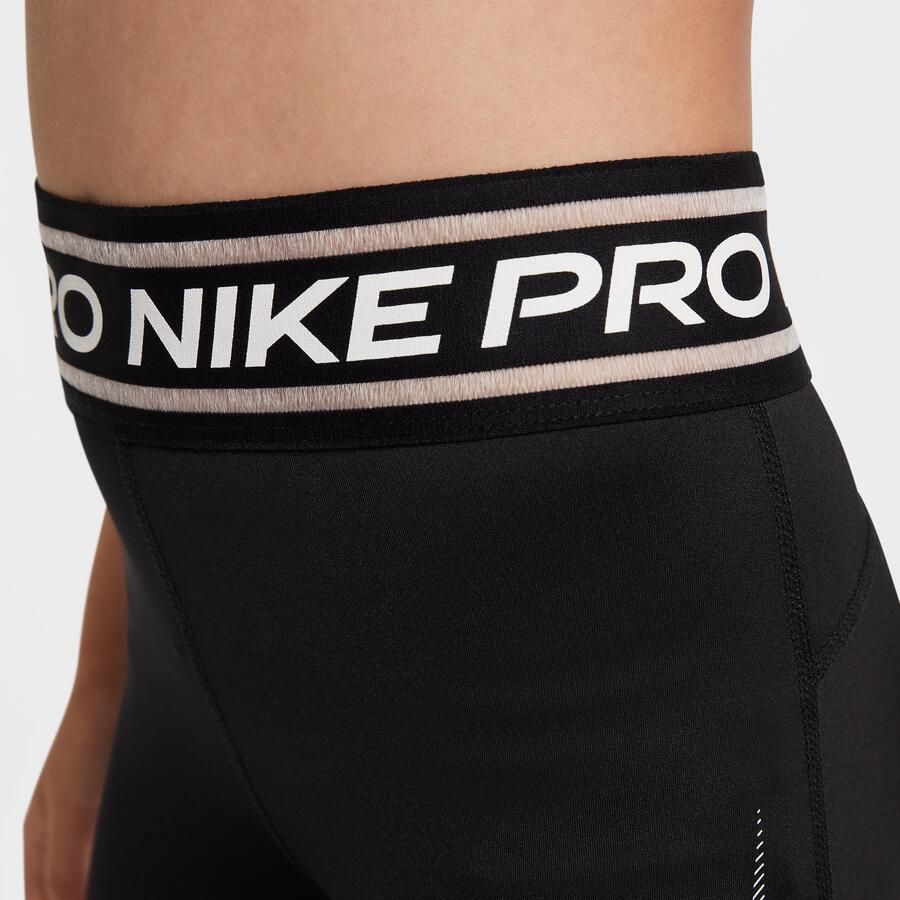 Nike Pro meisjesshorts (8 cm) Zwart - Foto 3