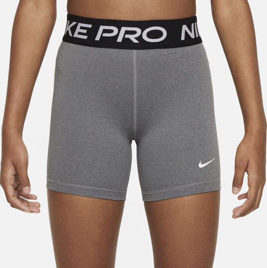 Nike Pro meisjesshorts Grijs - Foto 4
