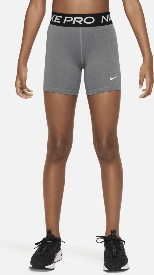 Nike Pro meisjesshorts Grijs - Foto 3