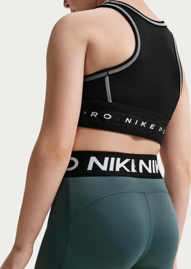 Nike Pro meisjesshorts Grijs - Foto 3