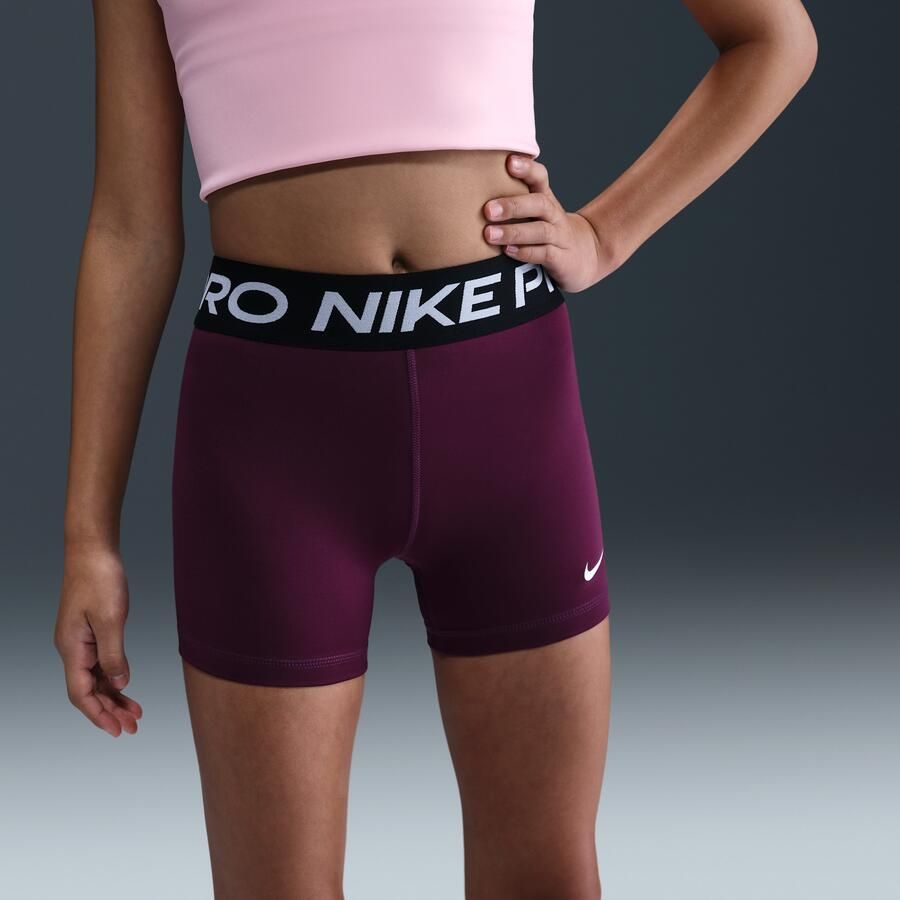 Nike Pro meisjesshorts Rood