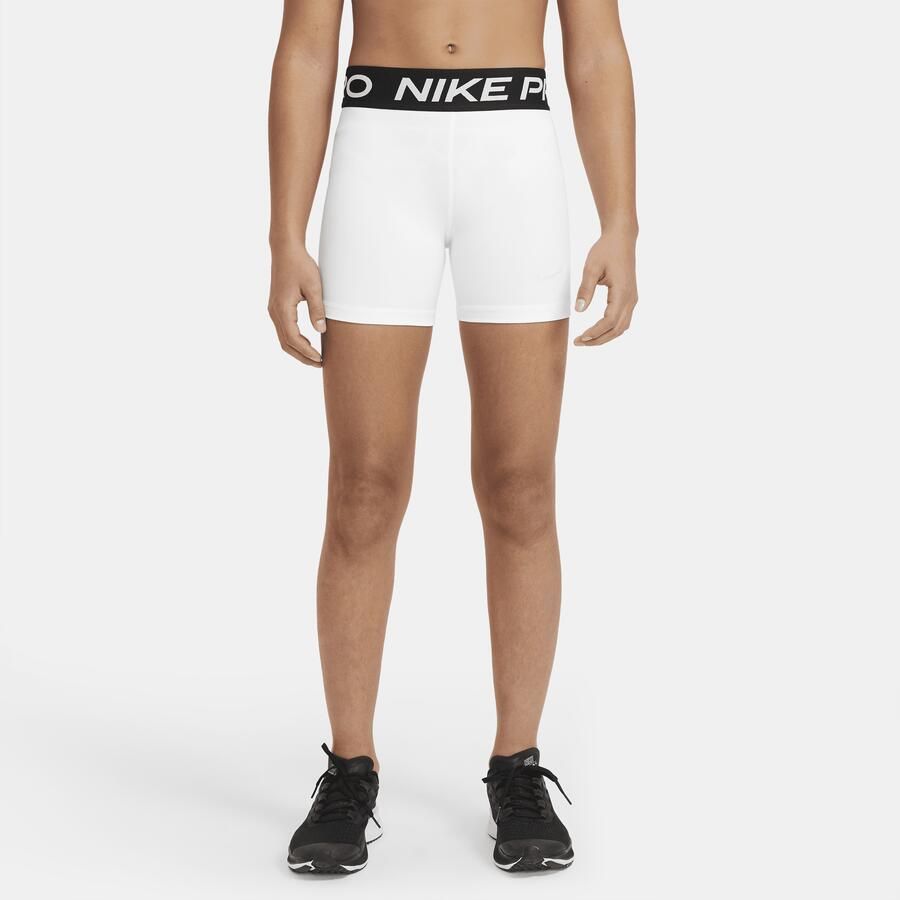 Nike Pro meisjesshorts Wit - Foto 4