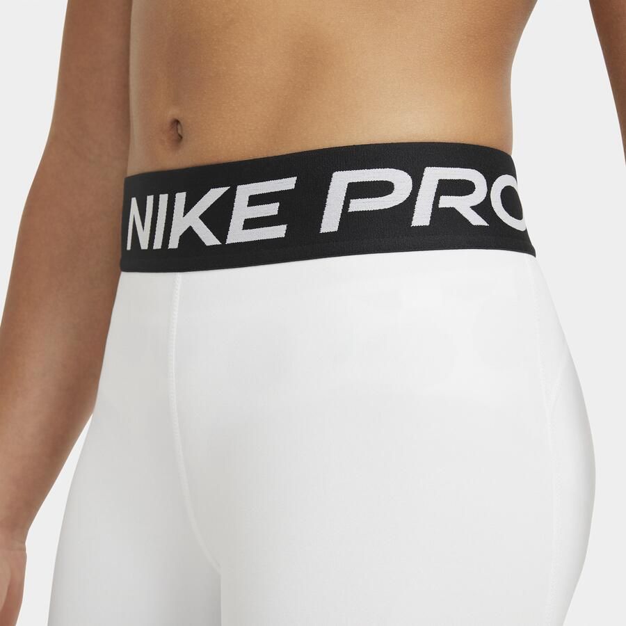 Nike Pro meisjesshorts Wit - Foto 3