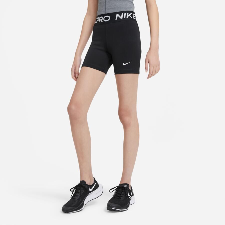 Nike Pro meisjesshorts Zwart
