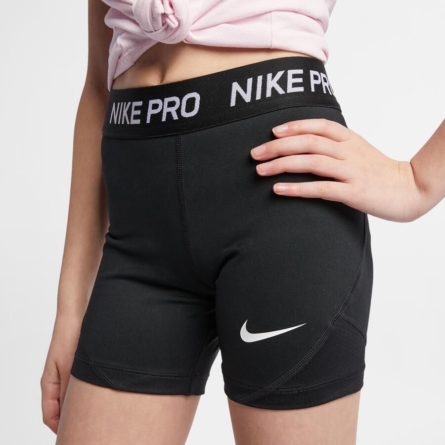 Nike Pro Meisjesshorts Zwart