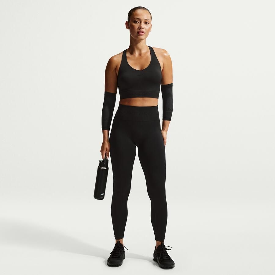 Nike Pro naadloze 7 8-legging met hoge taille voor dames Zwart - Foto 4