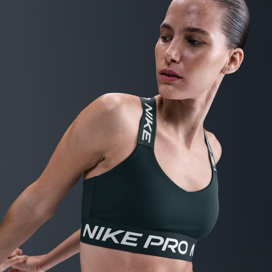 Nike Pro non-padded sport-bh met lichte ondersteuning Groen