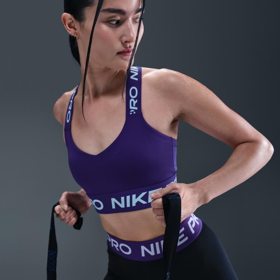 Nike Pro non-padded sport-bh met lichte ondersteuning Paars - Foto 2
