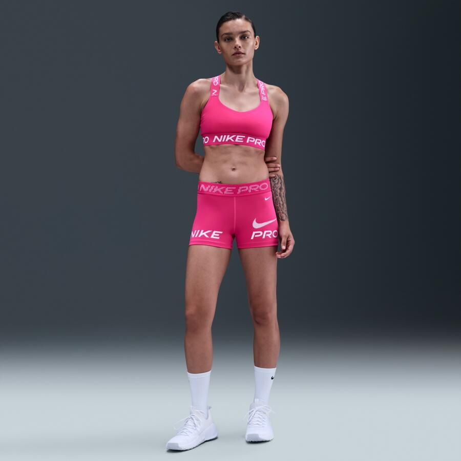 Nike Pro non-padded sport-bh met lichte ondersteuning Roze - Foto 3