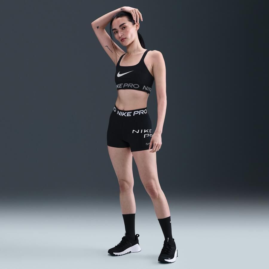 Nike Pro non-padded sport-bh met lichte ondersteuning Zwart - Foto 3