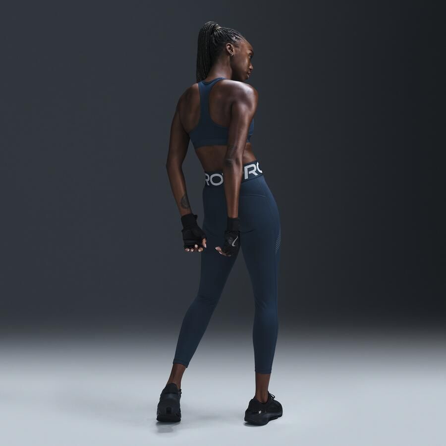 Nike Pro Sculpt 7 8-legging met hoge taille voor dames Blauw - Foto 2