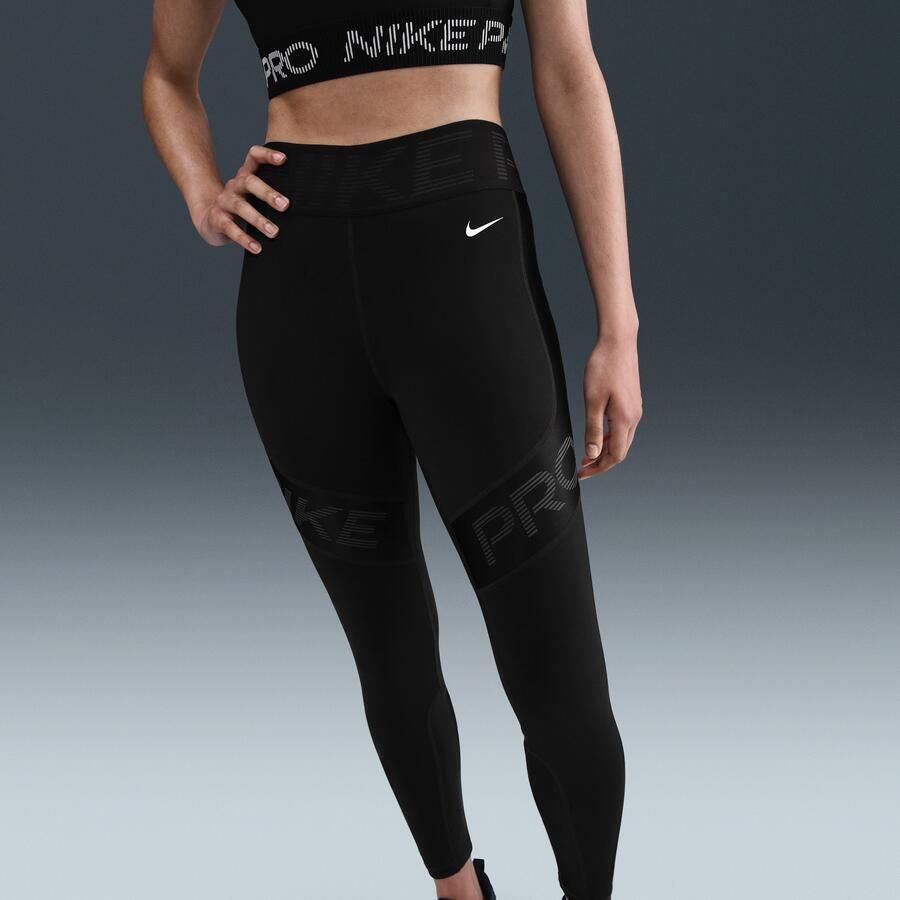 Nike Pro Sculpt 7 8-legging met hoge taille voor dames Zwart