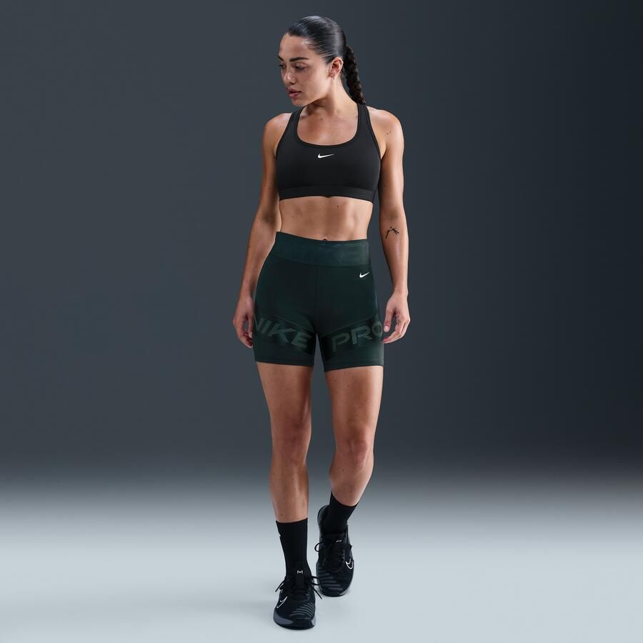 Nike Pro Sculpt Dri-FIT bikeshorts met hoge taille voor dames (13 cm) Groen - Foto 3