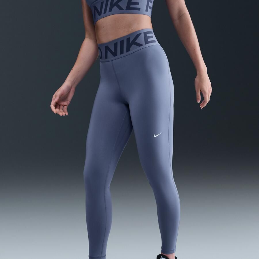 Nike Pro Sculpt lange legging met hoge taille voor dames Blauw