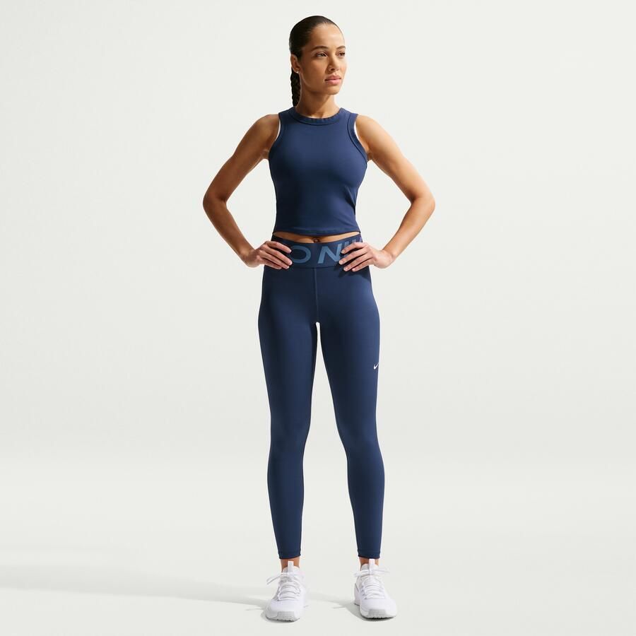 Nike Pro Sculpt lange legging met hoge taille voor dames Blauw
