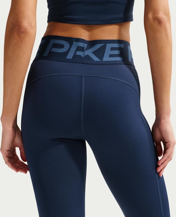 Nike Pro Sculpt lange legging met hoge taille voor dames Blauw - Foto 3