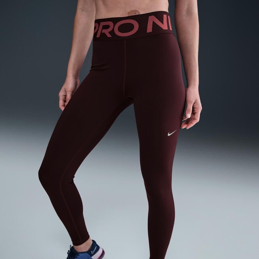 Nike Pro Sculpt lange legging met hoge taille voor dames Rood